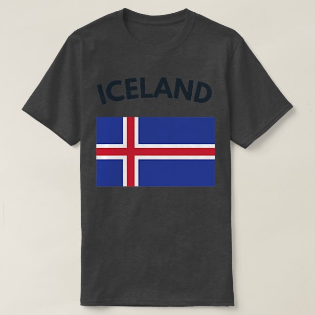 Iceland Souvenir Gift  T Shirt (Design framsida)