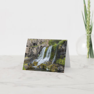 Iceland Waterfall Notecards Tack Kort