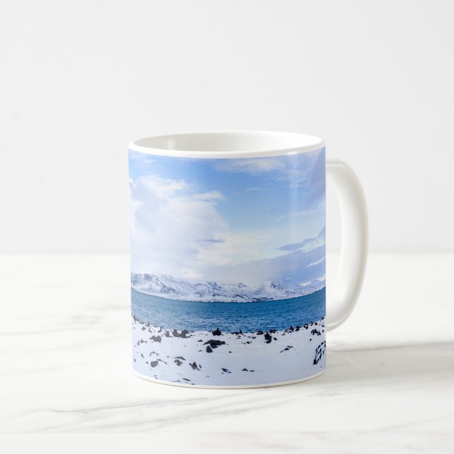 Iceland Winter Wonderland Kaffemugg (Framsida höger)