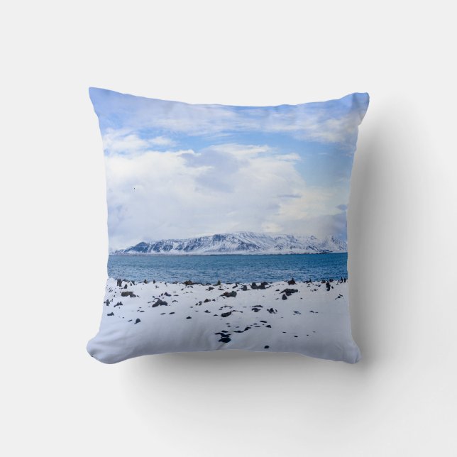 Iceland Winter Wonderland Kudde (Framsida)