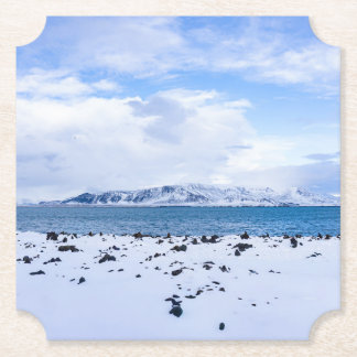 Iceland Winter Wonderland Underlägg Papper