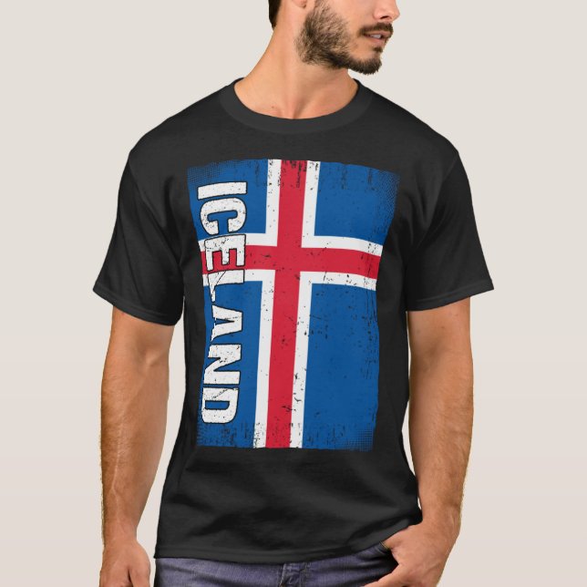 Icelander Flag Iceland T Shirt (Framsida)