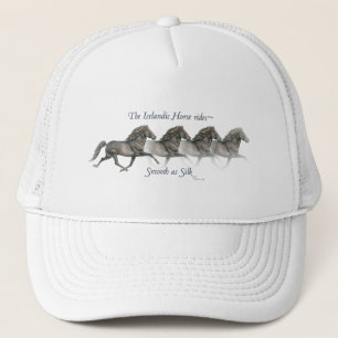Icelandic horses are smooth as Silk ~ Ball cap Truckerkeps