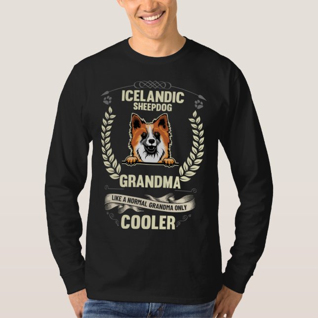 Icelandic Sheepdog Grandma Like A Normal Grandma O T Shirt (Framsida)