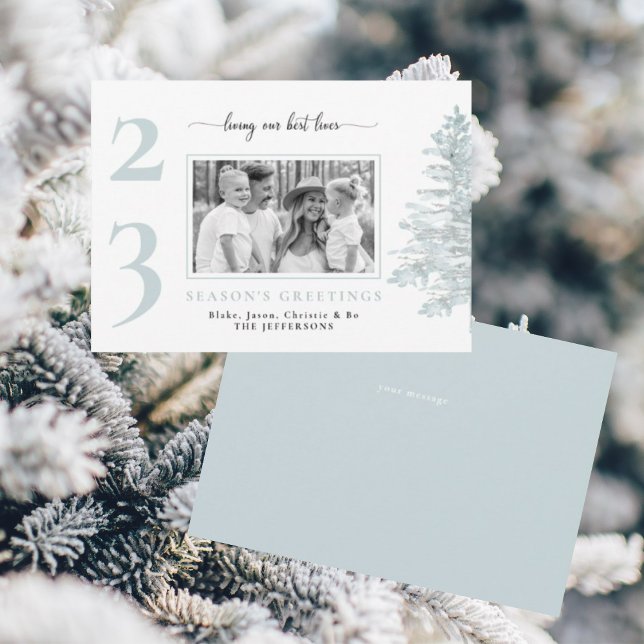 Ices Blue Family Photo Lives Inbjudningar (Skapare uppladdad)