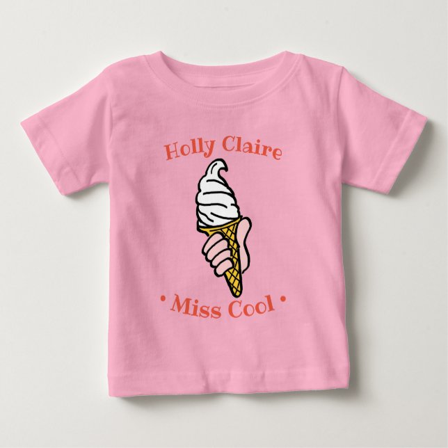 Ices Cream Cone-design för att anpassa T Shirt (Framsida)