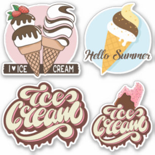 Ices Cream-klistermärken Klistermärken