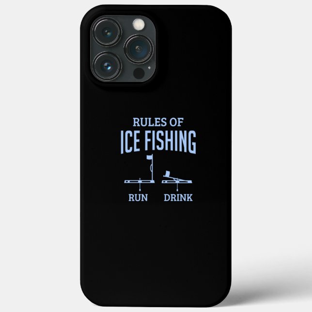 Ices Fisher Regler of Ice Fishing Ice Angler Flagg (Baksida)
