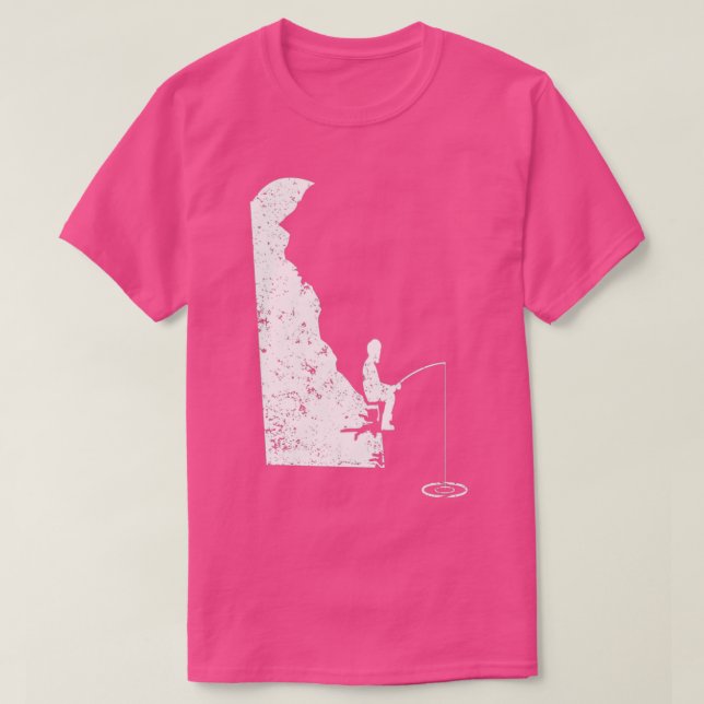 Ices Fishing Pole DE Bass Fishing Catfish T Shirt (Design framsida)