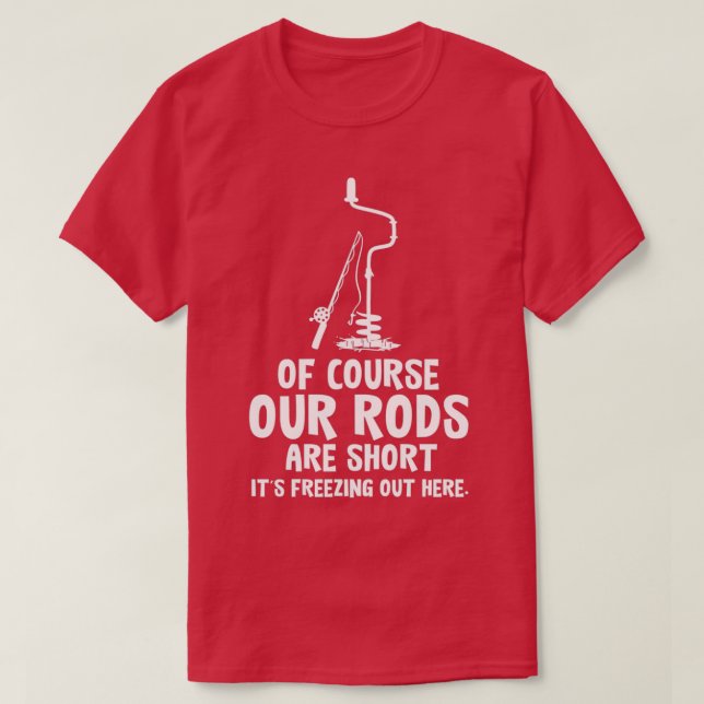 Ices Fishing Winter Helgdag Sports Ice Hål 1 T Shirt (Design framsida)