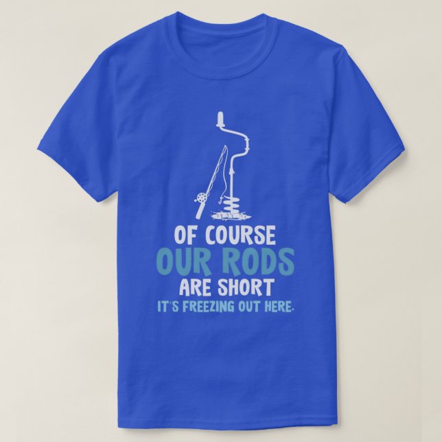 Ices Fishing Winter Snö Sports Ice Hål T Shirt (Design framsida)