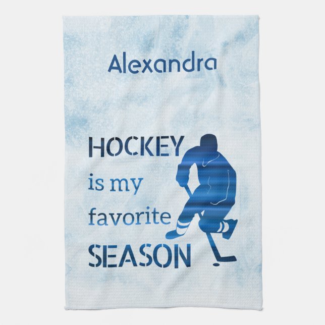 Ices hockeyskatduk Favorite blue Kökshandduk (Vertikal)
