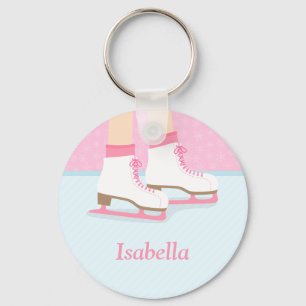 Ices Skates Skating Rink for Girls Nyckelring