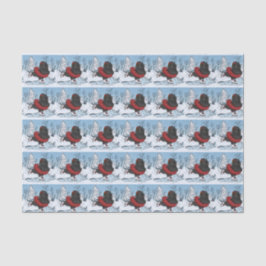 Iceskating Newfoundland Puppy Winter Wonderland