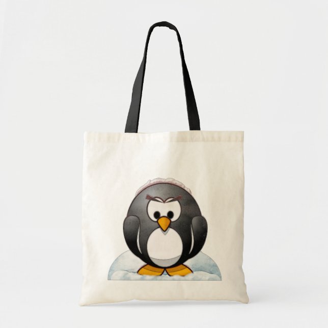 Icey Penguin Tecknad Tygkasse (Framsidan)