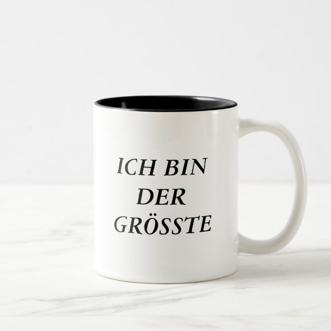 ICH BIN DER GRÖSSTE Två-Tonad MUGG (Höger)