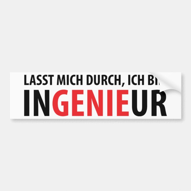Ich bin Ingenieur Bildekal (Framsidan)