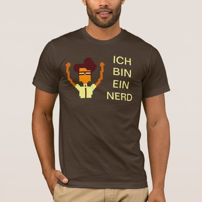 Ich binEin Nerd (Moss) - T-tröja Tee Shirt (Framsida)