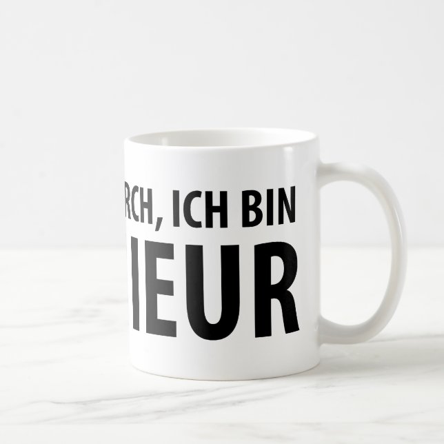 Ich binIngenieur symbol Kaffemugg (Höger)