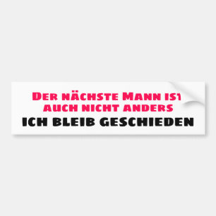 Ich bleib geschieden bildekal