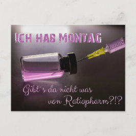 Ich hab Montag - gibts da was gegen? Vykort