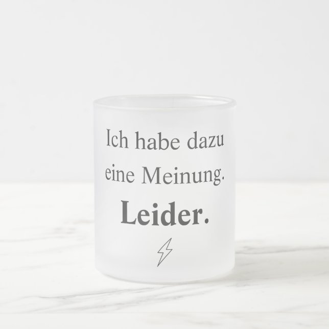 Ich habe dazu eine Meinung. Leider. Frostad Glasmugg (Center)