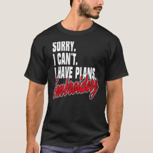 Ich Habe Flygplan Embroidery Ord Påstående Outfi T Shirt