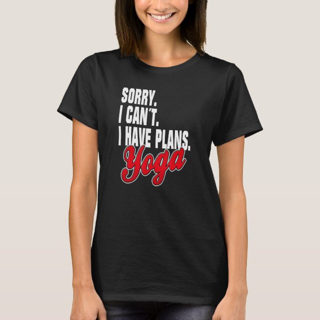 Ich Habe Flygplan Yoga Ord Påstående Exfit T Shirt (Framsida)