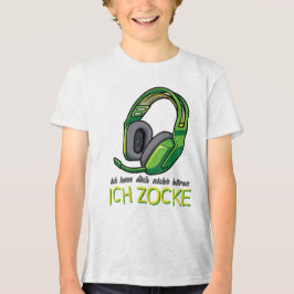 Ich kann dich nicht hören, ICH ZOCKE - Green T Shirt