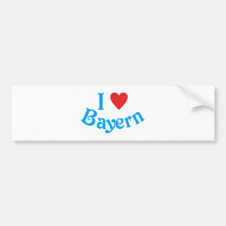 Ich liebe Bayern I love Bavaria Bildekal