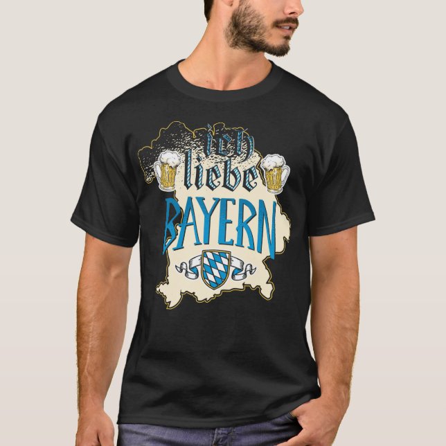 ICH LIEBE BAYERN T SHIRT (Framsida)