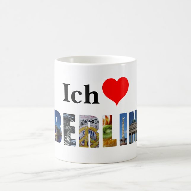 Ich Liebe Berlin Tyskland City Travel Photos Kaffemugg (Center)
