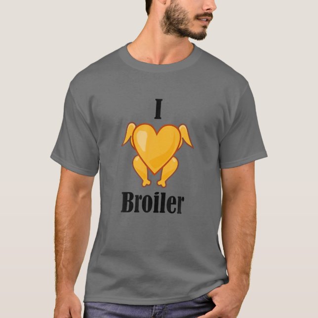Ich Liebe Broiler Roast Chicken Ossi Funny DDR Säg T Shirt (Framsida)
