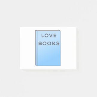 Ich liebe Bücher Post-it Block