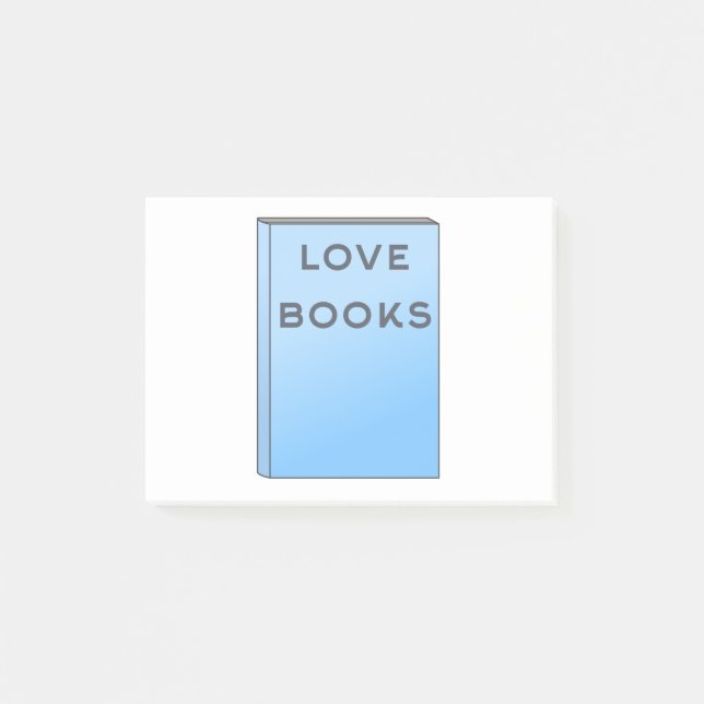 Ich liebe Bücher Post-it Block (Framsida)