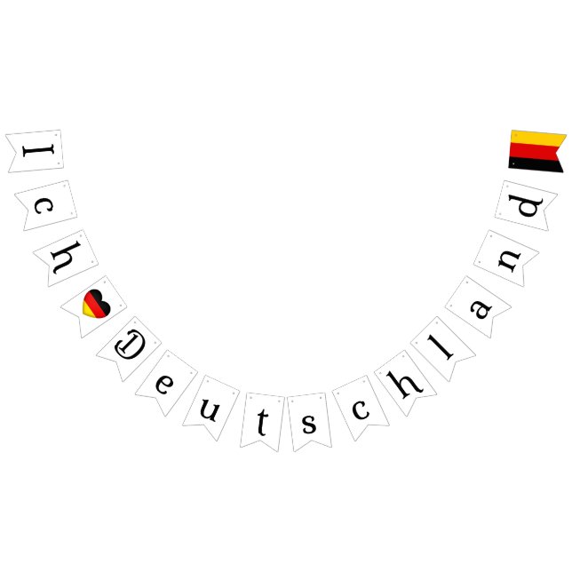 "Ich Liebe Deutschland", Tysklant...  Vimplar (Alla)