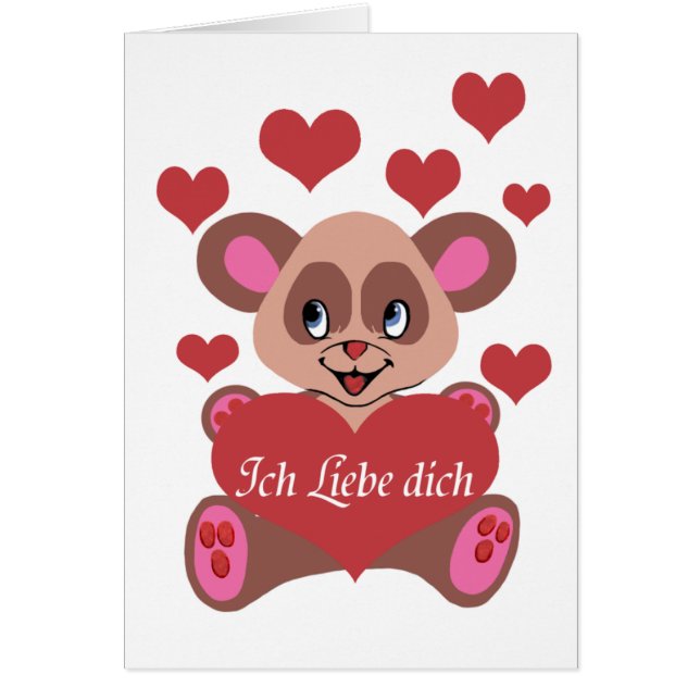 Ich Liebe Dich Hälsningskort (Framsidan)