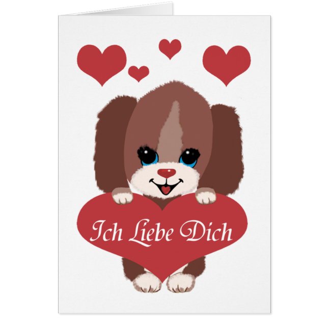Ich Liebe Dich Hälsningskort (Framsidan)