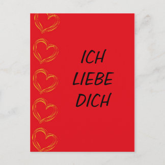 Ich Liebe Dich - Postkarte Vykort
