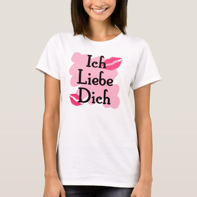 ich liebe dich t shirt (Framsida)