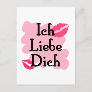 ich liebe dich vykort
