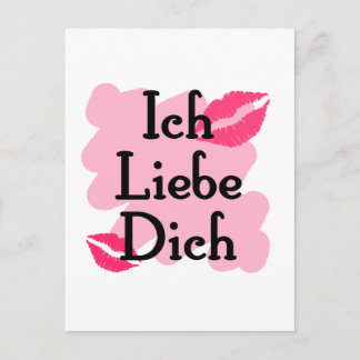 ich liebe dich vykort