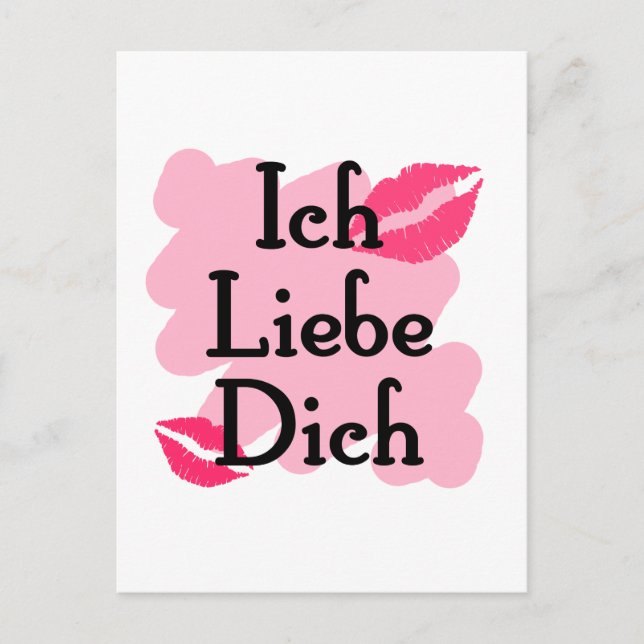ich liebe dich vykort (Framsida)