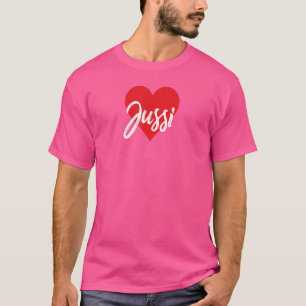 Ich Liebe Jussi Vorname Liebe Herz T Shirt