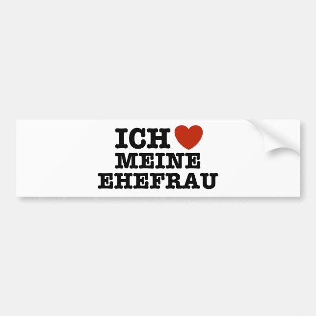 Ich Liebe Meine ehefrau Bildekal (Framsidan)