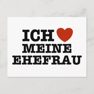 Ich Liebe Meine ehefrau Vykort