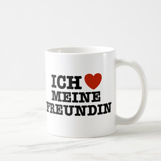 Ich Liebe Meine Freundin Kaffemugg (Höger)