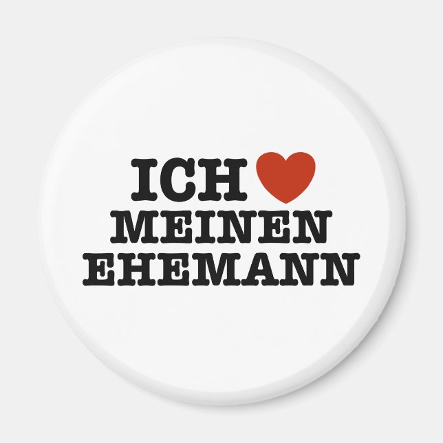 Ich Liebe Meinen Ehemann Magnet (Framsidan)