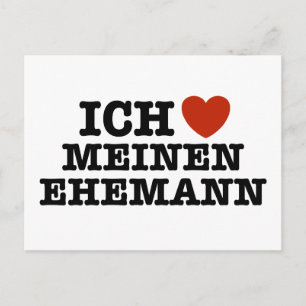 Ich Liebe Meinen Ehemann Vykort