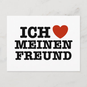 Ich Liebe Meinen Freund Vykort